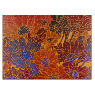 floral schneidebrett