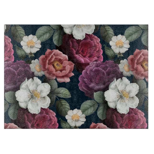 floral schneidebrett (Vorderseite)