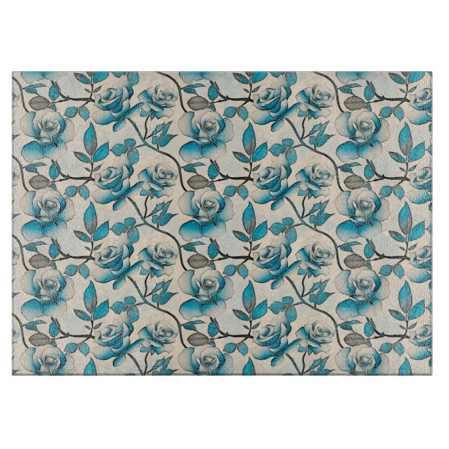 floral schneidebrett (Vorderseite)
