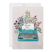 Floral-Schreibmaschine