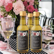 Floral Schwarz-weiß Gold Magenta Gastgeschenk Hoch