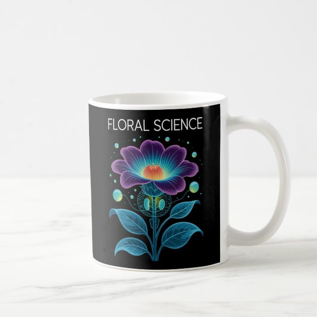 Floral Science Botany und Chemie Fusion Kaffeetasse (Rechts)