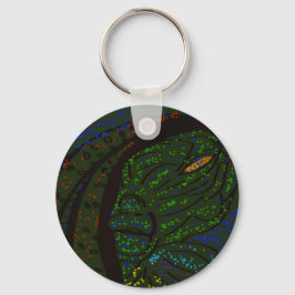 Floral Sea Monster Keychain Schlüsselanhänger