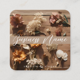 Floral séché | Boho | Esthétique | Carte de visite