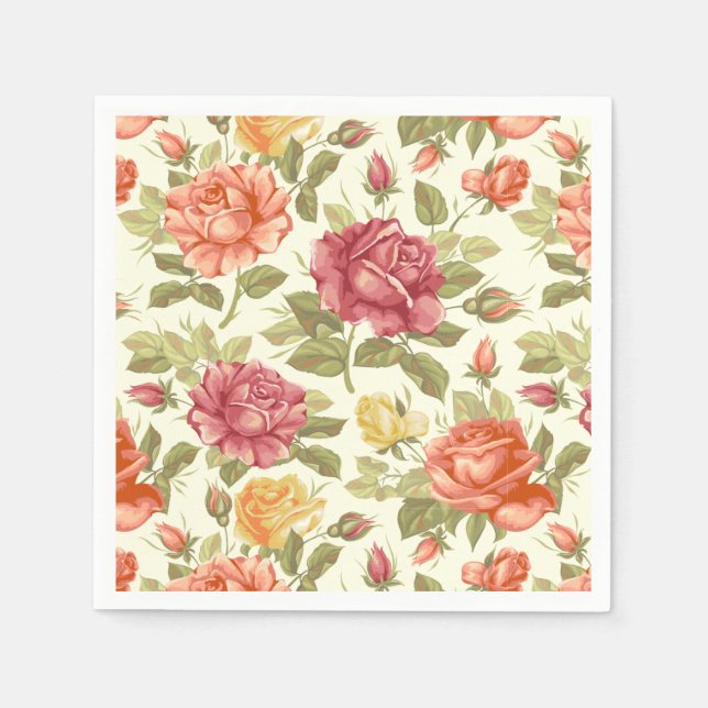 floral serviette (Vorderseite)