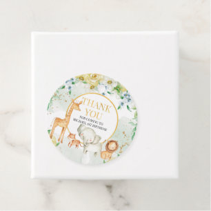 Floral Sfari Tiere Gefallen Tag Geschenkanhänger