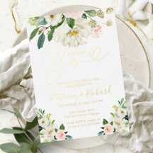 Floral Sie sagte Yes Engagement Party