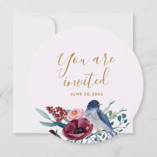 Floral Sie sind eingeladen Mutter Segen Party Einladung