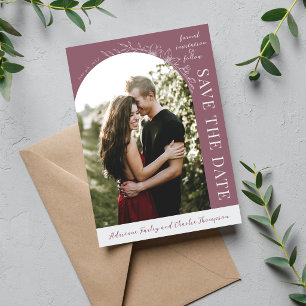 Floral Simplicity 1 Dämmerung-Mauve Save The Date