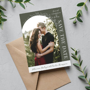 Floral Simplicity 1 Rosemary Grün Save The Date