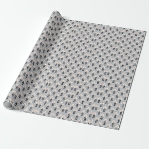 Floral Skandinavisch: Nahtloses Musterdesign Geschenkpapier