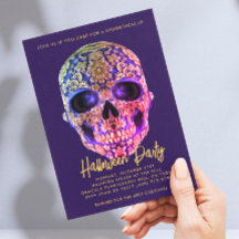 FLORAL SKULA DIA DE LOS MUERTOS ZUCKER SKULINVITA