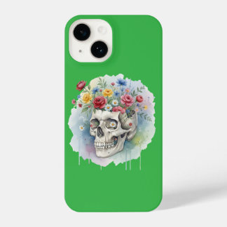 Floral Skull Artistic iPhone Case | Bold and Creat iPhone 14 Hülle