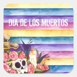 Floral Skull Dia de los Muertos | Aufkleber