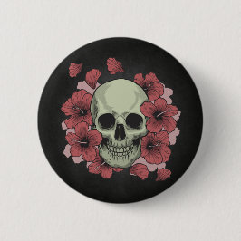 Floral Skull Dia de los Muertos | Button