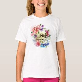 Floral Skull Dia de los Muertos | CREW SHIRT
