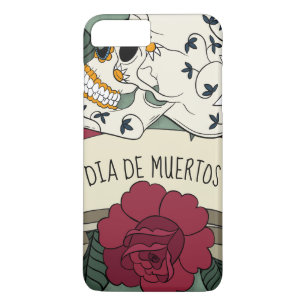 Floral Skull Dia de los Muertos   Hülle