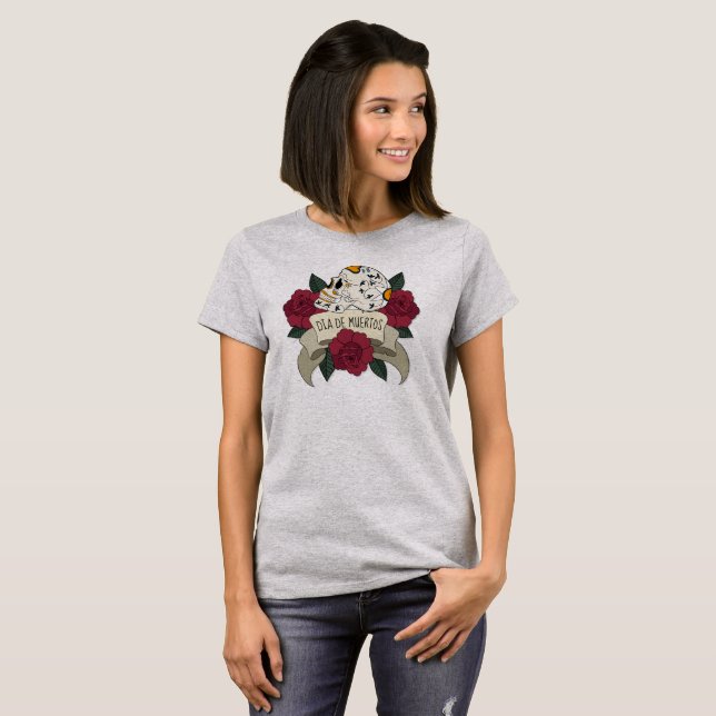 Floral Skull Dia de los Muertos | SHIRT (Vorne ganz)