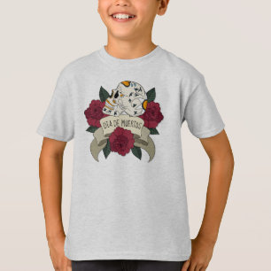 Floral Skull Dia de los Muertos Sleeve Shirt