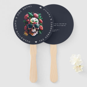 FLORAL SKULL Halloween-Party Family Name Custom Fächer