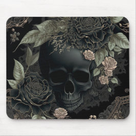 Floral Skull Mousepad