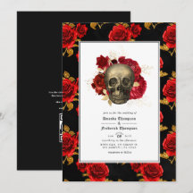 Floral Skull QR Code UAWG Gothic Wedding
