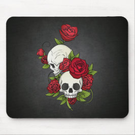 Floral Skulls Dia de los Muertos | Mousepad