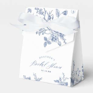 Floral Something Blue Brautparty Geschenkschachtel