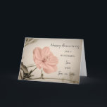 Floral Son & Son in Law Wedding Jubiläum Karte<br><div class="desc">Glückliche Hochzeitskarte für Sohn und Sohn im Jura mit hübschen Vintagen rosa Blume,  und herzlichen Vers.</div>