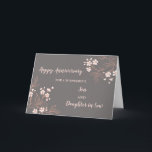 Floral Son & Tochter im Jura Hochzeitstag Karte<br><div class="desc">Glückliche Hochzeitskarte für Sohn und Tochter im Gesetz mit hübschen hellrosa und weißen Blume,  und herzlichen Vers.</div>
