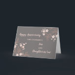 Floral Son & Tochter im Jura Hochzeitstag Karte<br><div class="desc">Glückliche Hochzeitskarte für Sohn und Tochter im Gesetz mit hübschen hellrosa und weißen Blume,  und herzlichen Vers.</div>