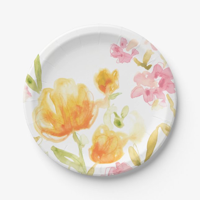 Floral Song I Pappteller (Vorderseite)