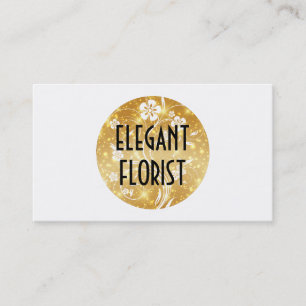 Floral & Sparkle Visitenkarte