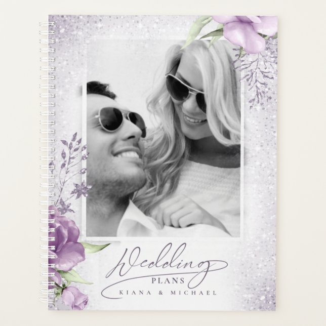 Floral Sparkles Mariage Mauve ID889 (Devant)