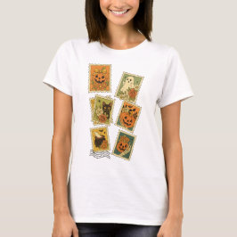 Floral spooky png ・ halloween boo school ・ cat T-Shirt