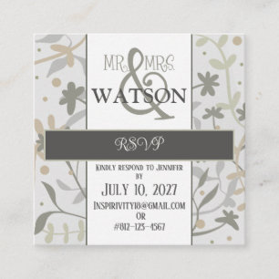Floral Sprigs Moderne Elegante Inspirivity UAWG Begleitkarte