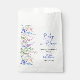 Floral Spring Baby in Bloom Baby Shower Geschenktütchen
