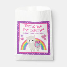 Floral Spring Llama & Rainbow Birthday
