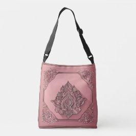 Floral Square Lace AI art Tragetaschen Mit Langen Trägern
