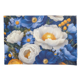 Floral Standard Pair Pillowcases Kissenbezug