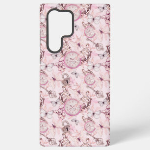 Floral Steampunk Uhrwerk - Kirschblüten Samsung Galaxy Hülle