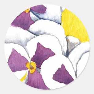 Floral Sticker "Pansy #4"