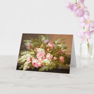 Floral Still Life, Raoul M. De Longpré Karte