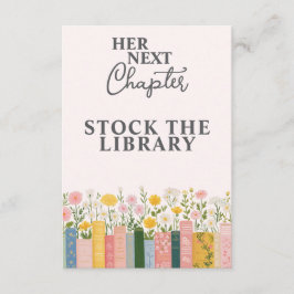 Floral Storybook Ihr nächstes Kapitel Brautparty Begleitkarte