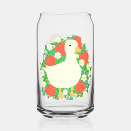 Floral Strawberry Goose Duck Dosenglas