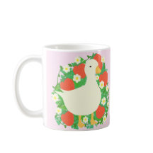 Floral Strawberry Goose Duck
