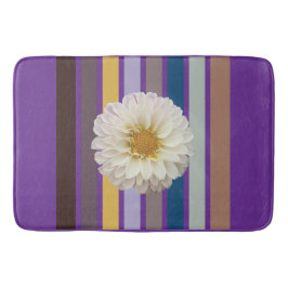Floral Stripe Botanical Bath Mat Badematte