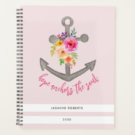 Floral Stripe Hope Ankersammelt das Soul Bible Ver Planer