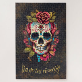 Floral Sugar Skull Día de los Muertos Spanisch