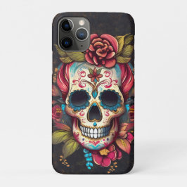 Floral Sugar Skull Día de los Muertos Spanisch Case-Mate iPhone Hülle